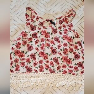 Floral Lace Summer Tank Top
